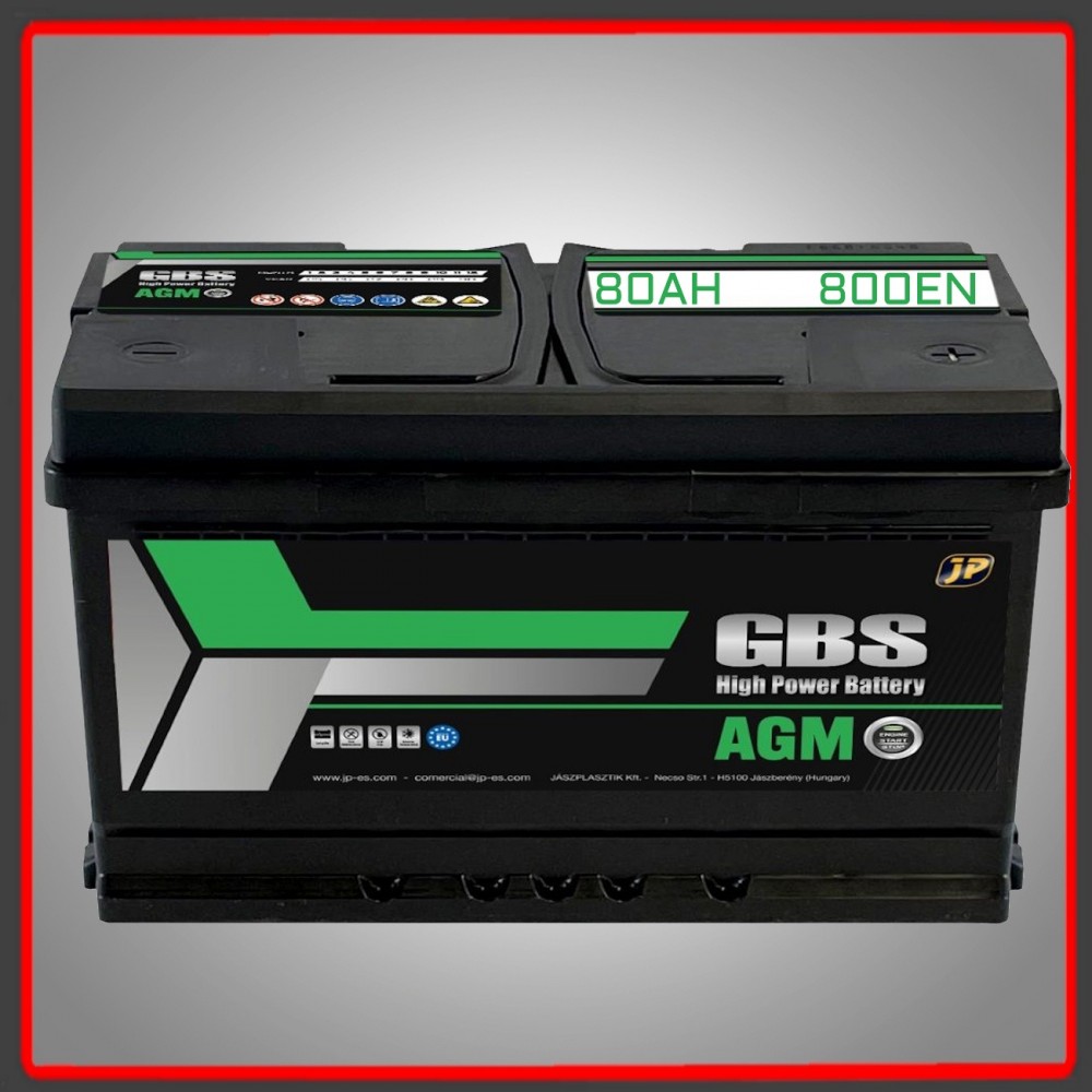 BATERIA GBS 10800 AGM 80Ah 800A