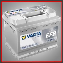 BATERIA VARTA N60 EFB 60AH...