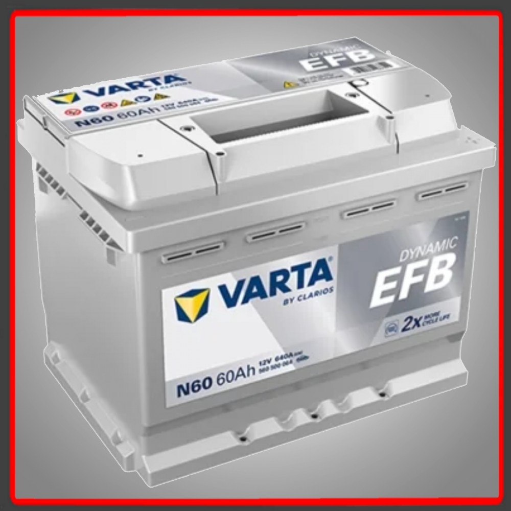 BATERIA VARTA N60 EFB 60AH 640A