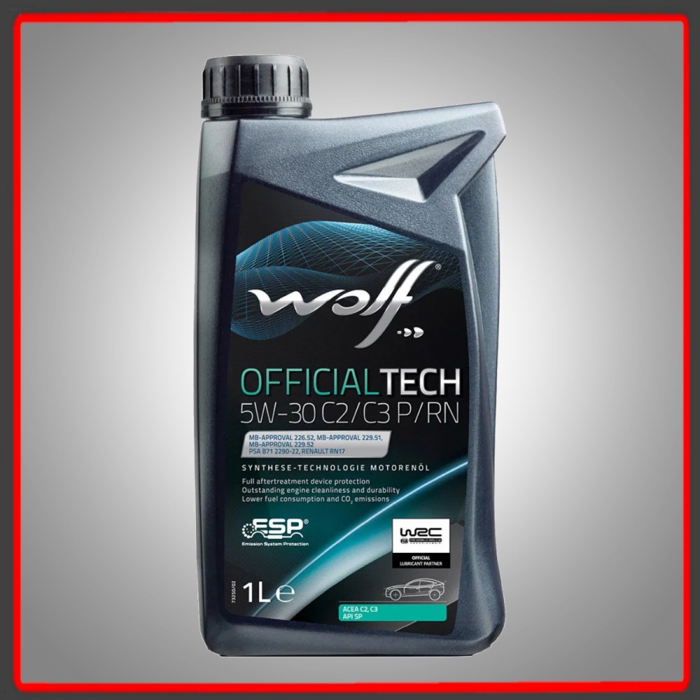 ACEITE WOLF OFFICIALTECH  5W30 C2/C3 P/RN 1L