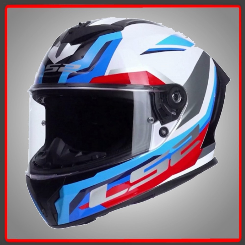 CASCO LS2 FF820 RAPID III HYPER WHITE BLUE RED