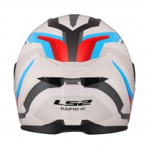 CASCO LS2 FF820 RAPID III HYPER WHITE BLUE RED