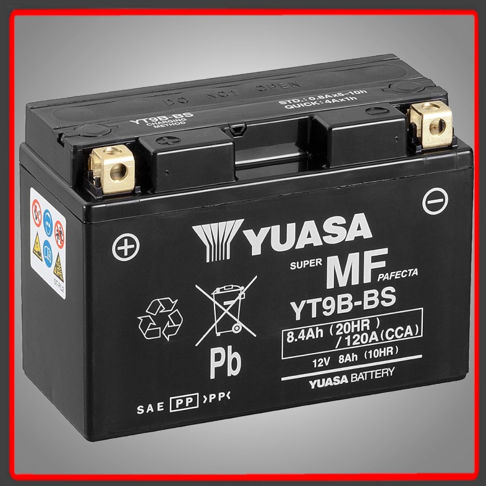 BATERIA YUASA YT9BBS 8,4AH