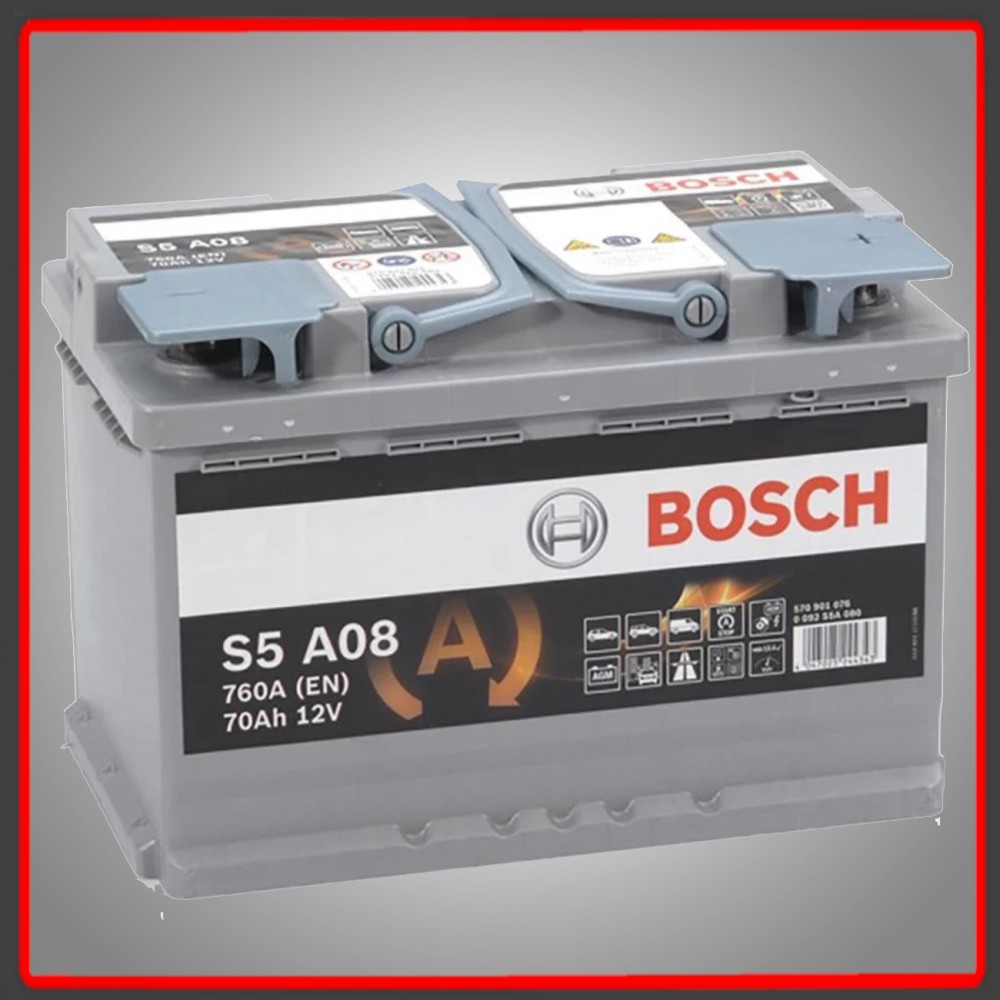 BATERIA BOSCH S5A08 AGM 70AH 760A